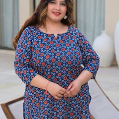 Women’s Multicolour Printed Rayon Everyday Comfort Top (Plus Size)