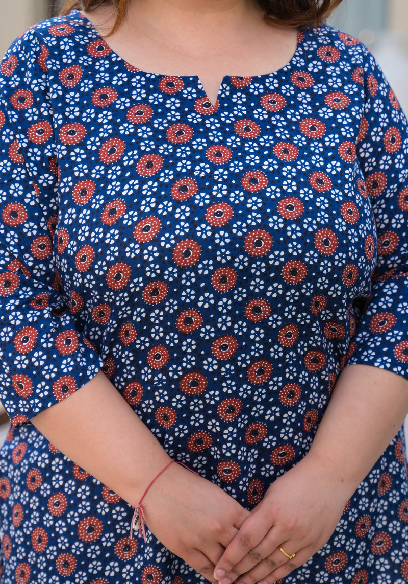 Women’s Multicolour Printed Rayon Everyday Comfort Top (Plus Size)