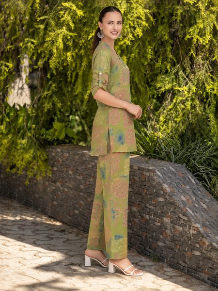 Stylish Co-Ord Set with Palazzo Pants