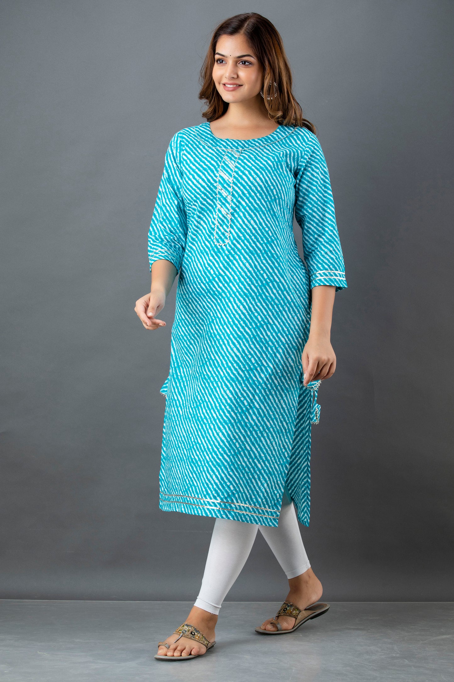 Rama Green Lehariya Kurta