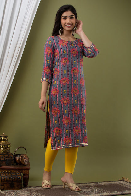 Multi-Hued Cotton Kurta