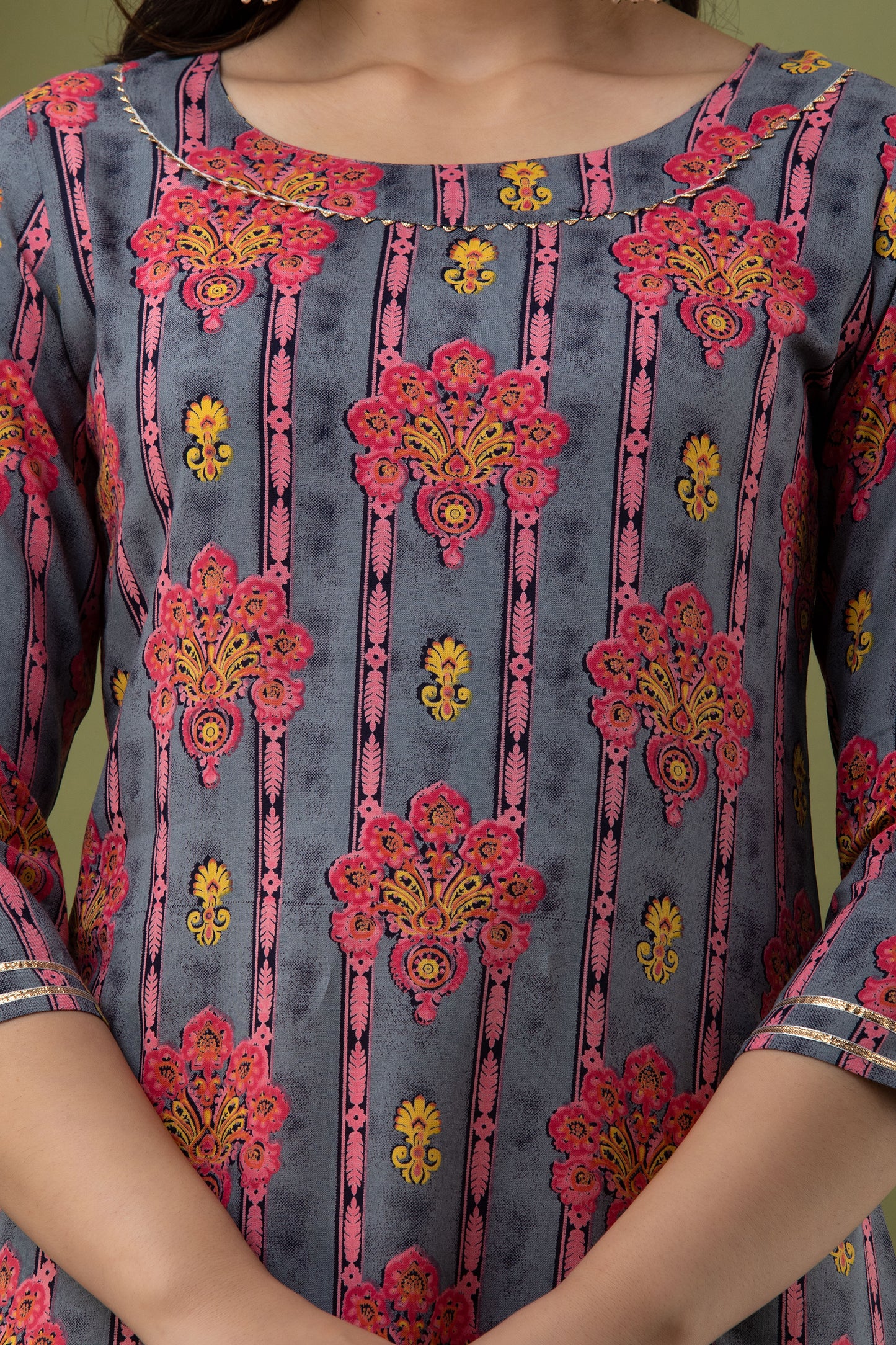 Multi-Hued Cotton Kurta