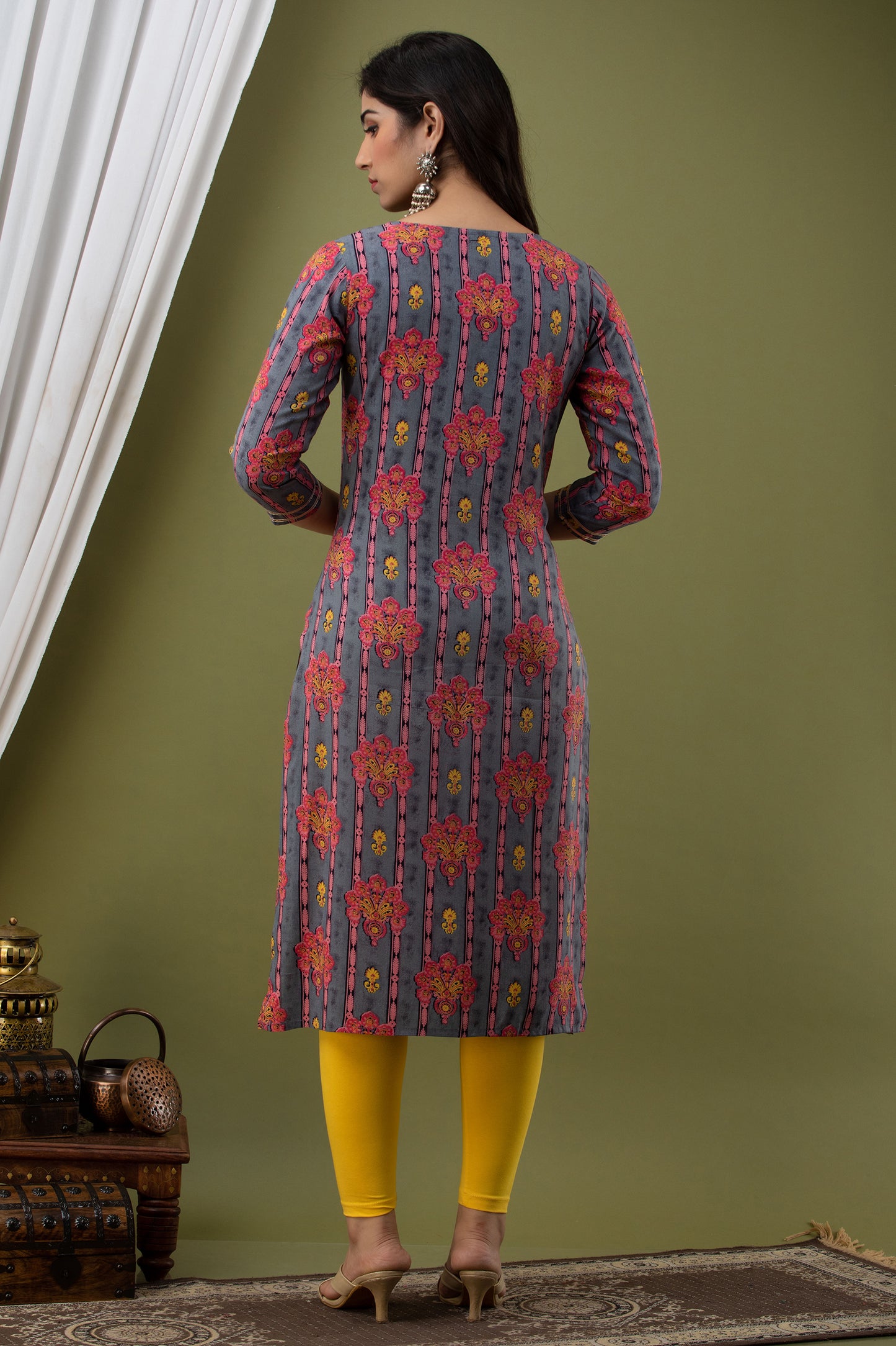 Multi-Hued Cotton Kurta