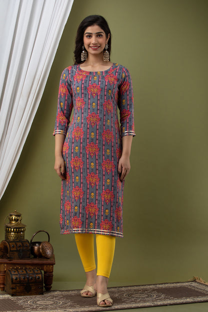 Multi-Hued Cotton Kurta