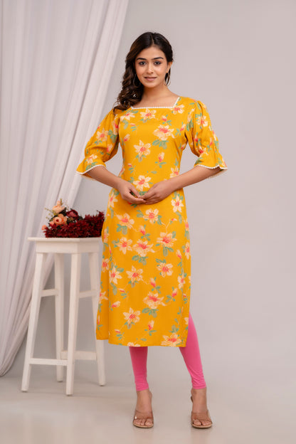 Sunlit Floral Kurta