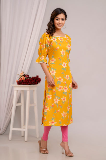 Sunlit Floral Kurta