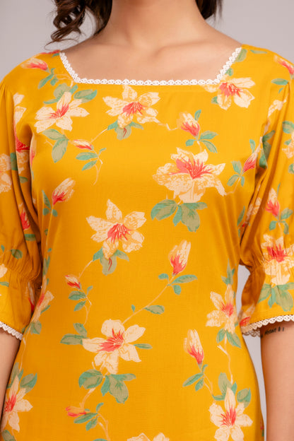 Sunlit Floral Kurta