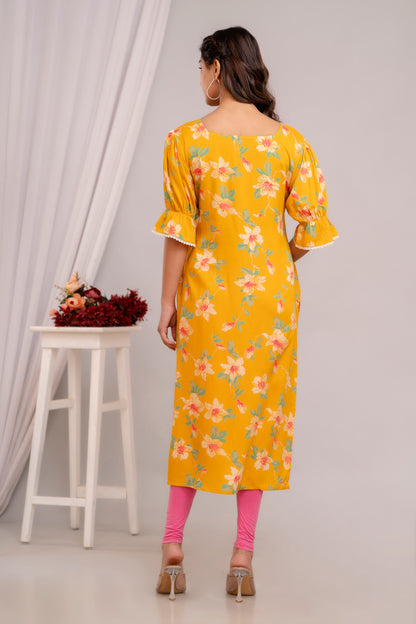 Sunlit Floral Kurta