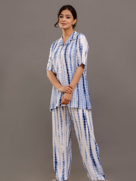 Ocean Breeze Tie-Dye Nightwear Set