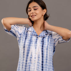 Ocean Breeze Tie-Dye Nightwear Set