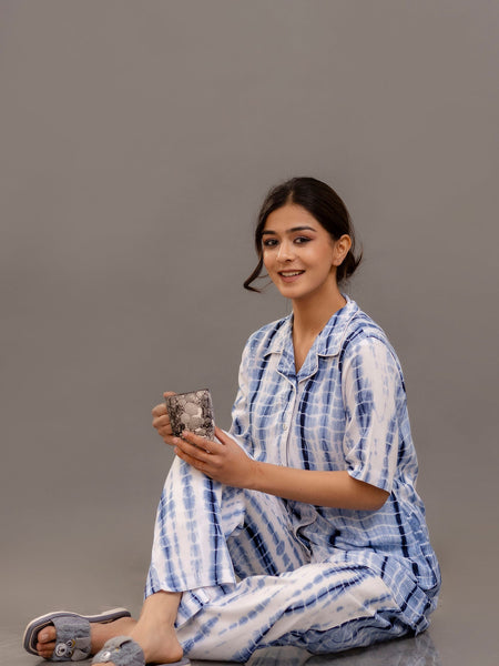 Ocean Breeze Tie-Dye Nightwear Set