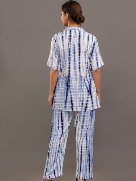 Ocean Breeze Tie-Dye Nightwear Set