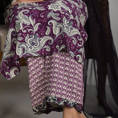 Stylish Rayon Purple Kurta Pajama Set with Dupatta