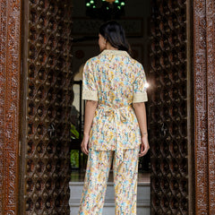 Floral Breeze Beige Co-Ord Set