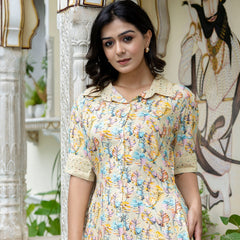 Floral Breeze Beige Co-Ord Set