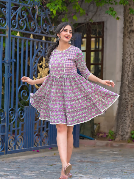 Amethyst Allure Mini Dress