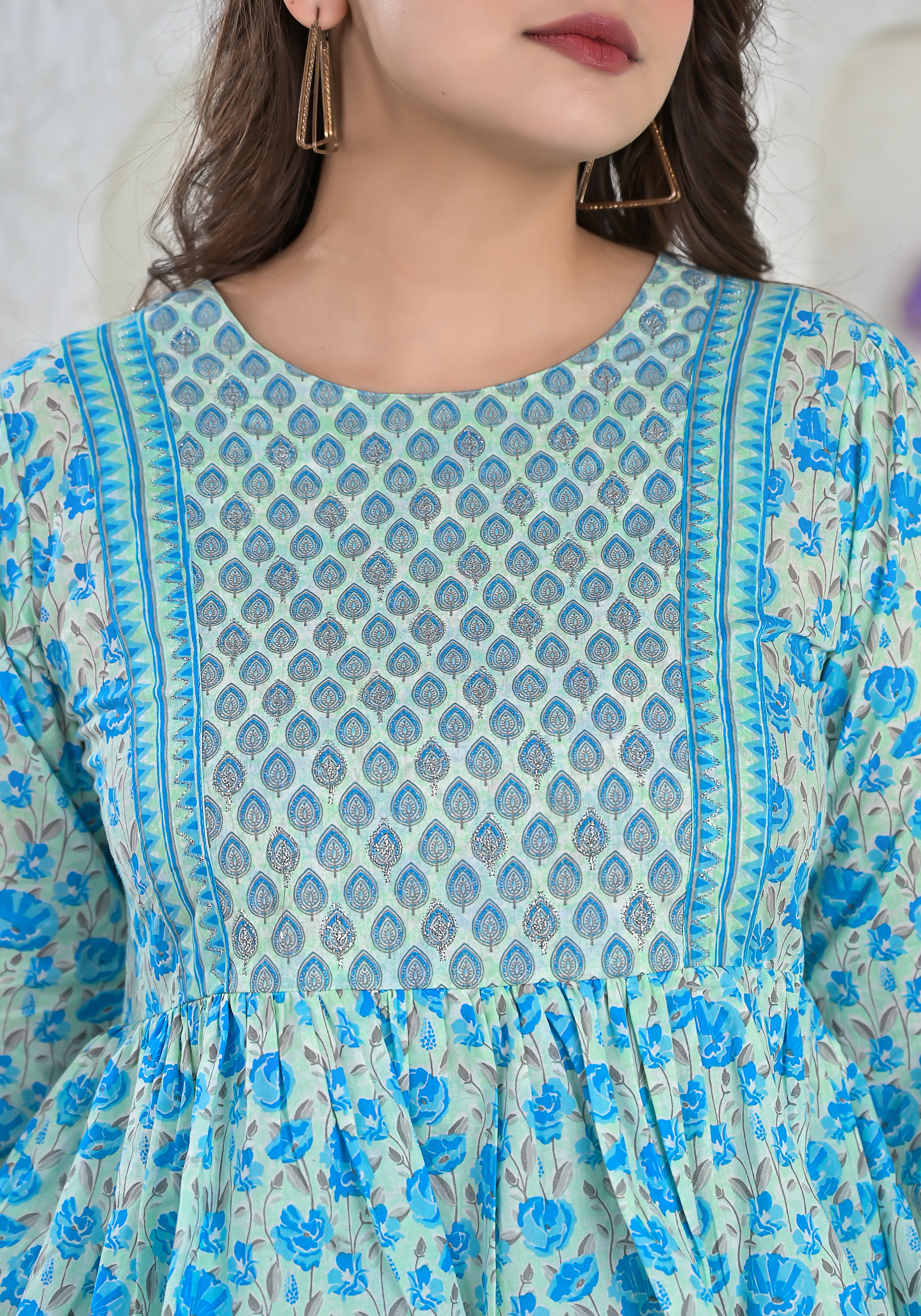 Blue Meadow Tiered Mini Dress