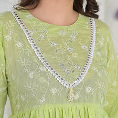 Citrus Chic Tiered Mini Dress