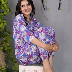 Violet Bloom Co-Ord Set