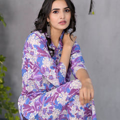 Violet Bloom Co-Ord Set