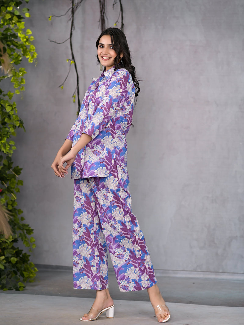 Violet Bloom Co-Ord Set