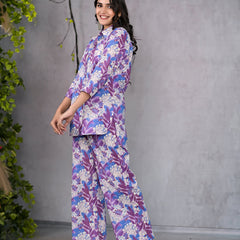 Violet Bloom Co-Ord Set