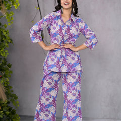 Violet Bloom Co-Ord Set