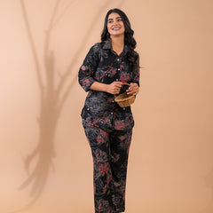 Black Co-Ord Set with Palazzo Pants
