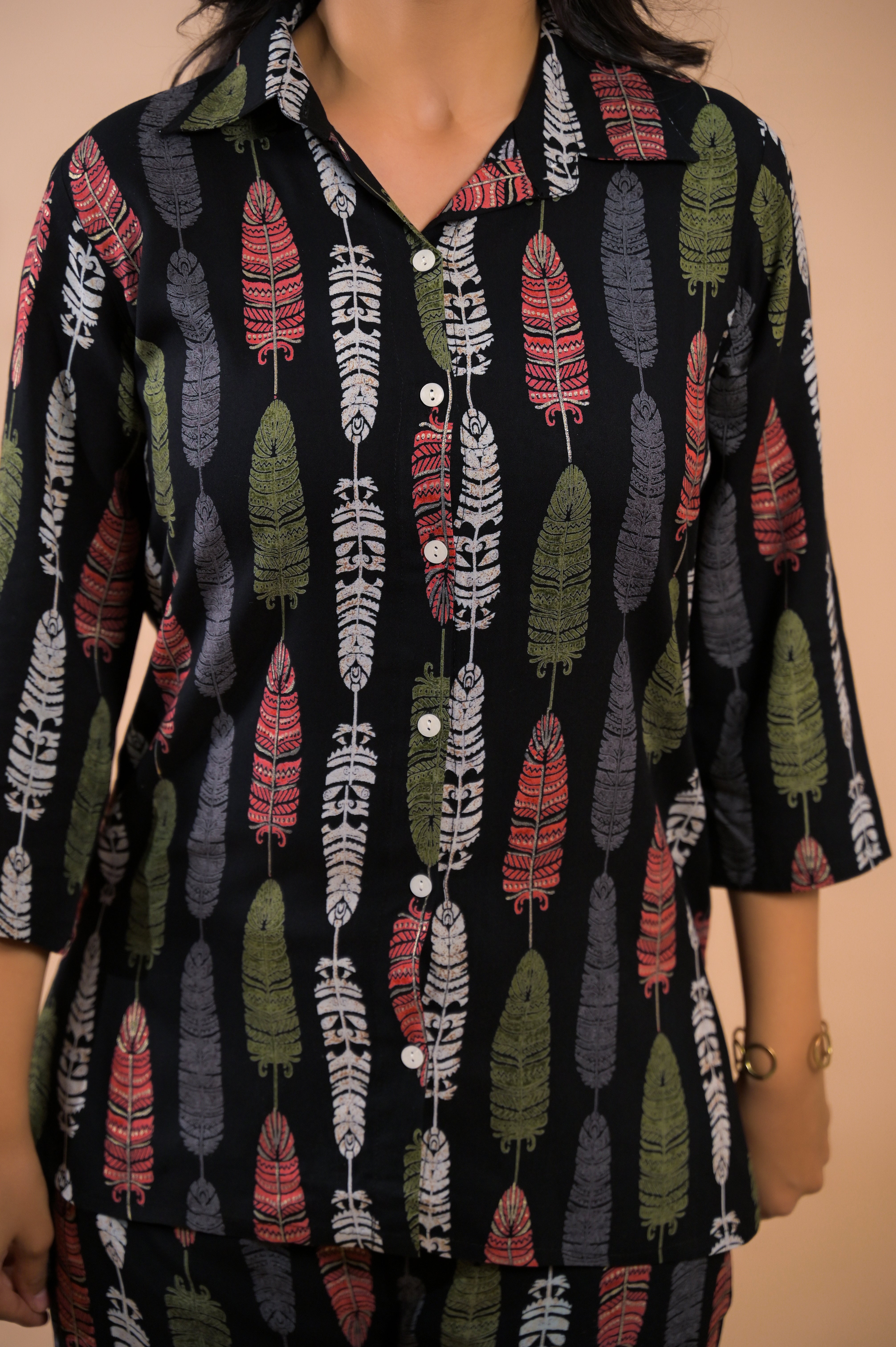 Black Co-Ord Set with Palazzo Pants