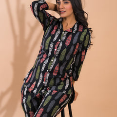 Black Co-Ord Set with Palazzo Pants