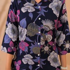 Blue Co-Ord Set with Palazzo Pants