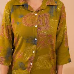 Mustard Co-Ord Set with Palazzo Pants