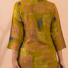 Mustard Co-Ord Set with Palazzo Pants