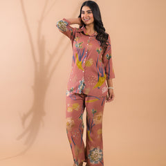 Rust Co-Ord Set with Palazzo Pants