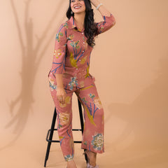 Rust Co-Ord Set with Palazzo Pants