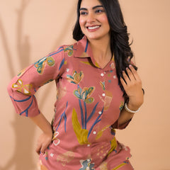 Rust Co-Ord Set with Palazzo Pants