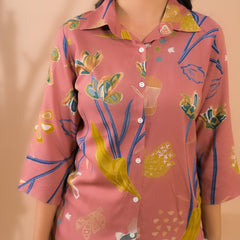 Rust Co-Ord Set with Palazzo Pants