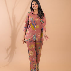 Rust Co-Ord Set with Palazzo Pants