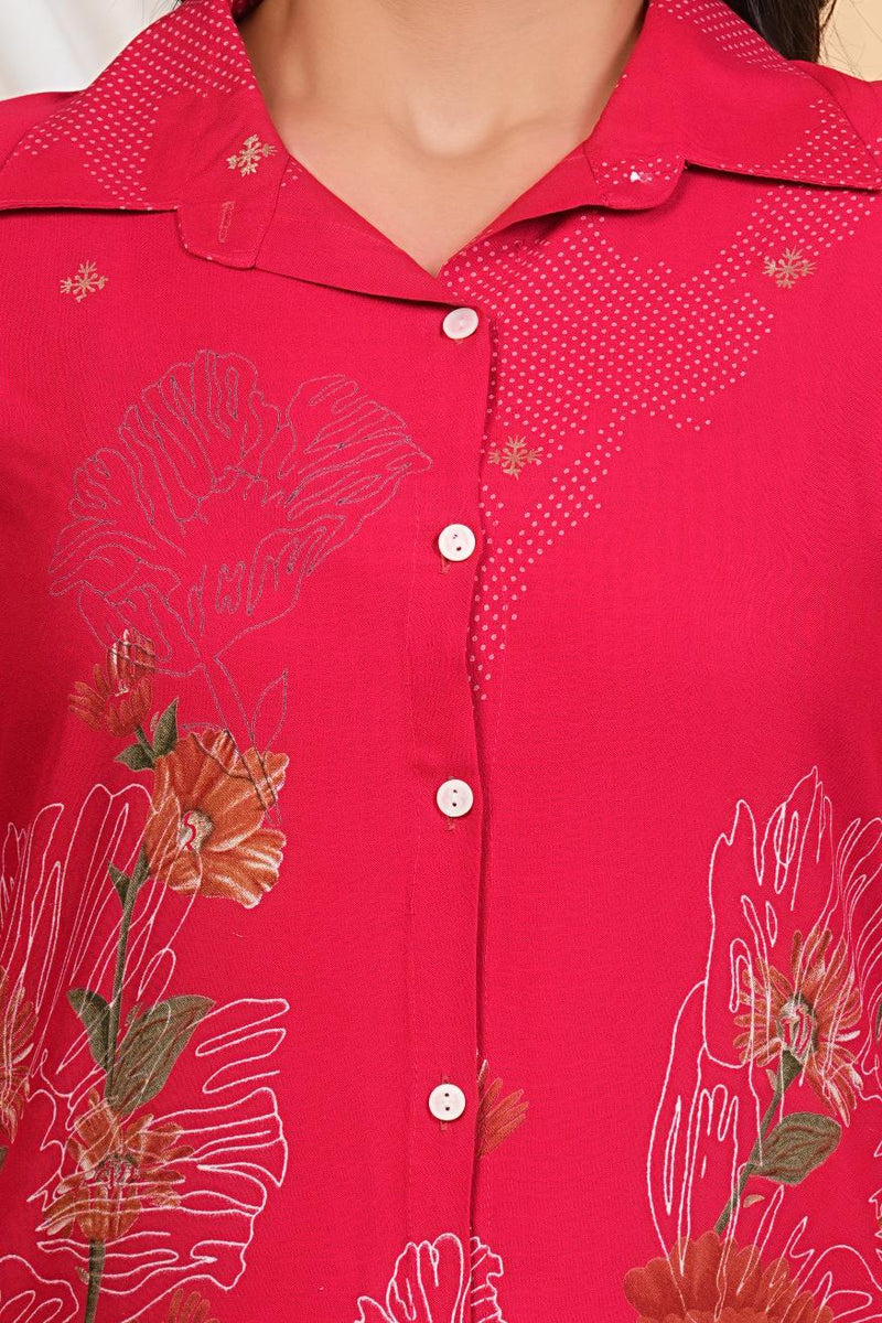 Pink Co-Ord Set with Palazzo Pants