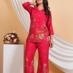 Pink Co-Ord Set with Palazzo Pants