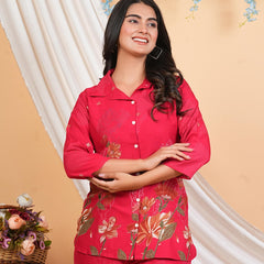 Pink Co-Ord Set with Palazzo Pants