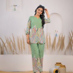 Daily wear lady rayon co ord set design