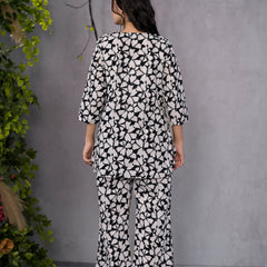 Monochrome Black & White Lounge Wear