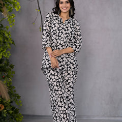 Monochrome Black & White Lounge Wear