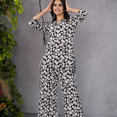 Monochrome Black & White Lounge Wear