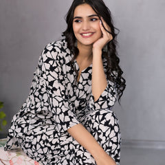 Monochrome Black & White Lounge Wear