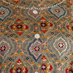 Rayon Printed Green Calf-Length Kurti with Three Quarter Sleeves (Plus Size)