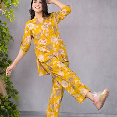 Golden Petal Co-Ord Set