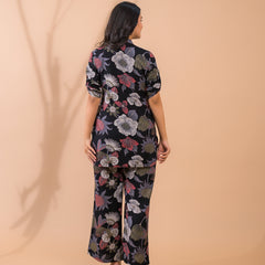 Black Co-Ord Set with Palazzo Pants