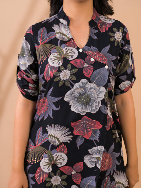 Black Co-Ord Set with Palazzo Pants